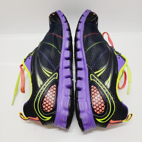 Skechers Flex Womens Size 7.5 Neon Colorful Mesh Running Athletic Shoes Sneakers - Picture 5 of 9